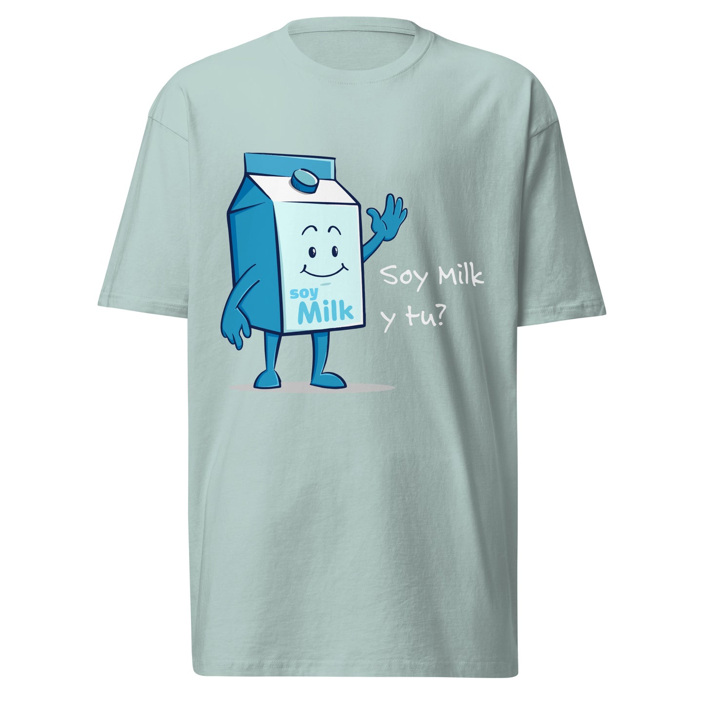 Soy Milk Men’s premium heavyweight tee - Mens-ArtsyFartsy