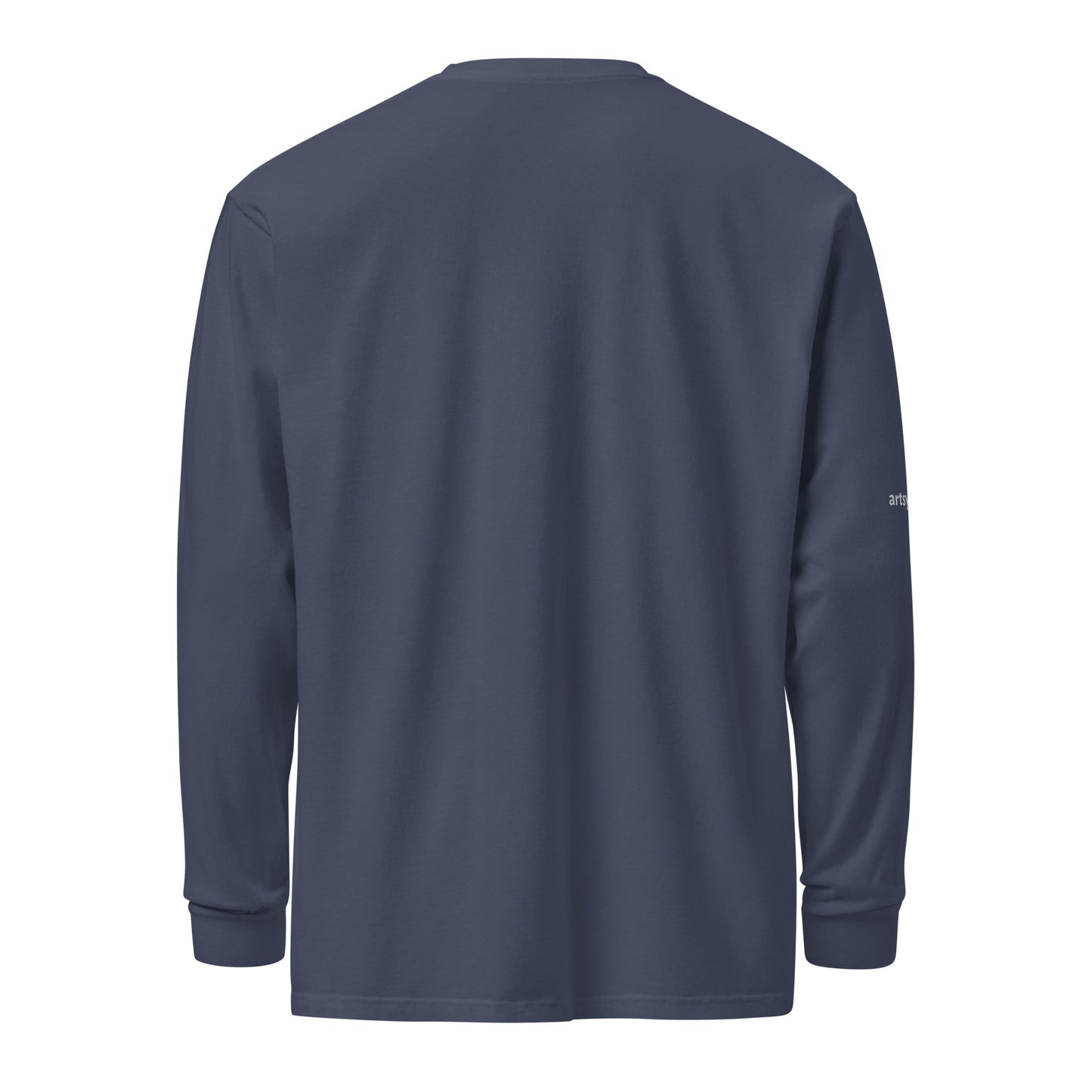 smile-all-the-time-garment-dyed-heavyweight-long-sleeve-shirt Black