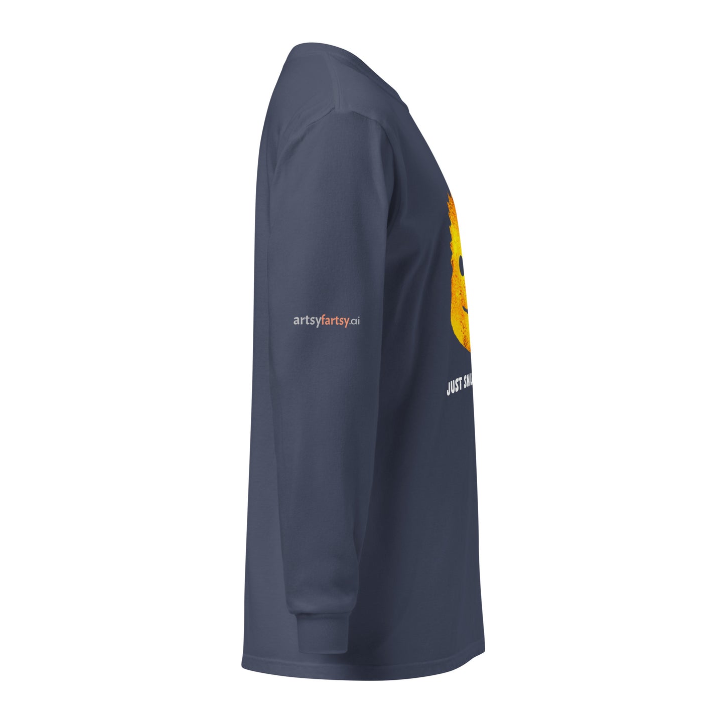 smile-all-the-time-garment-dyed-heavyweight-long-sleeve-shirt Navy