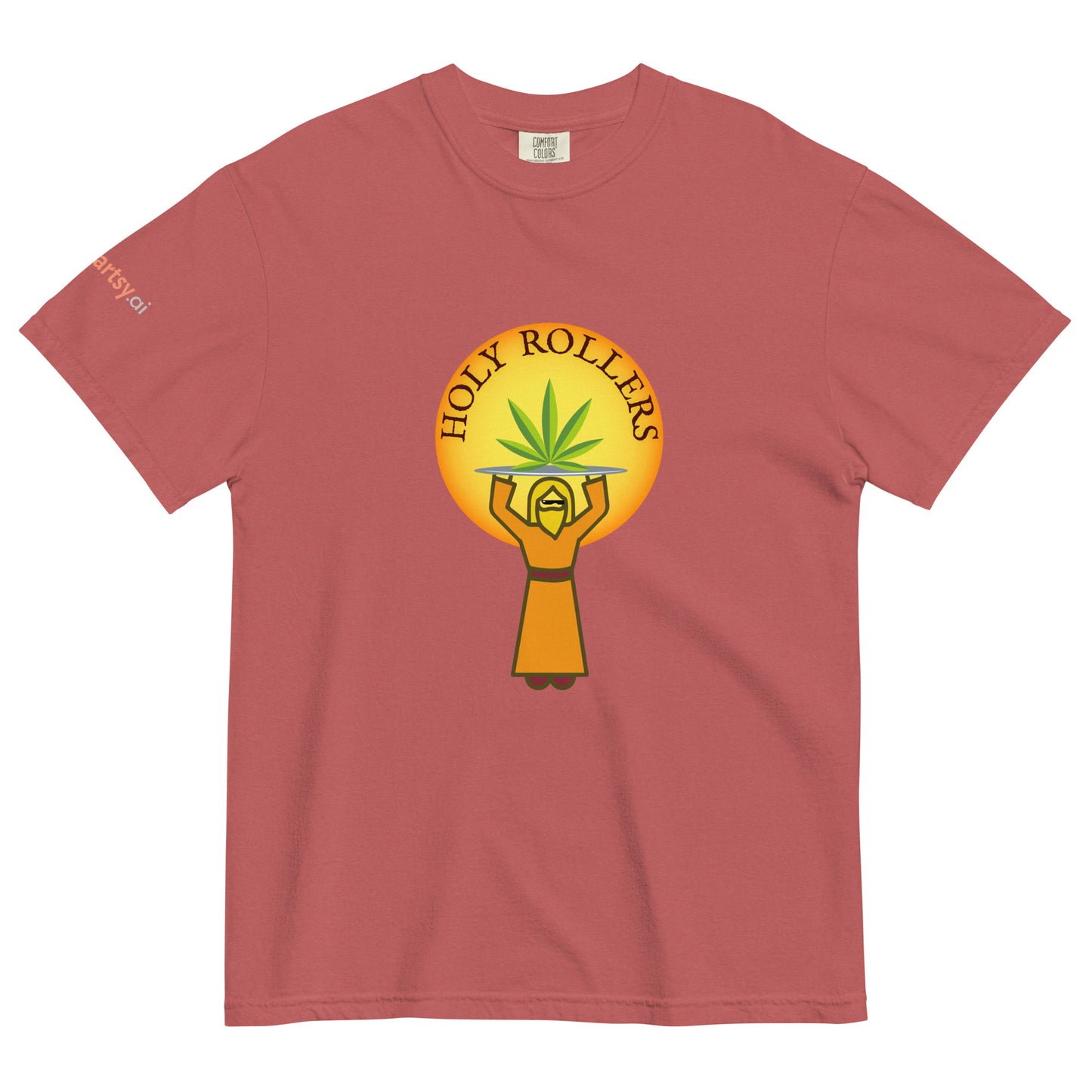 Holy Rollers Unisex garment-dyed heavyweight t-shirt-ArtsyFartsy