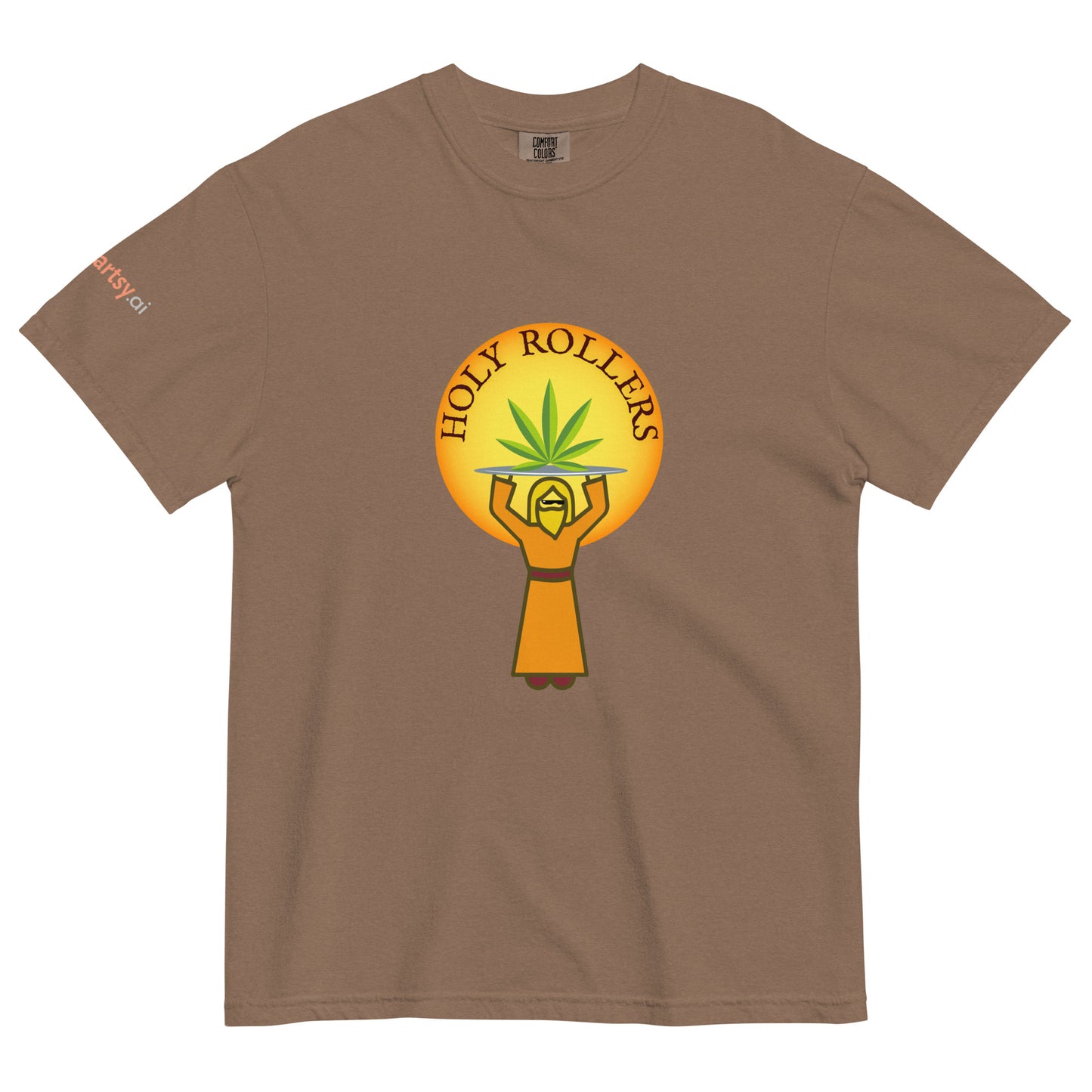 Holy Rollers Unisex garment-dyed heavyweight t-shirt-ArtsyFartsy
