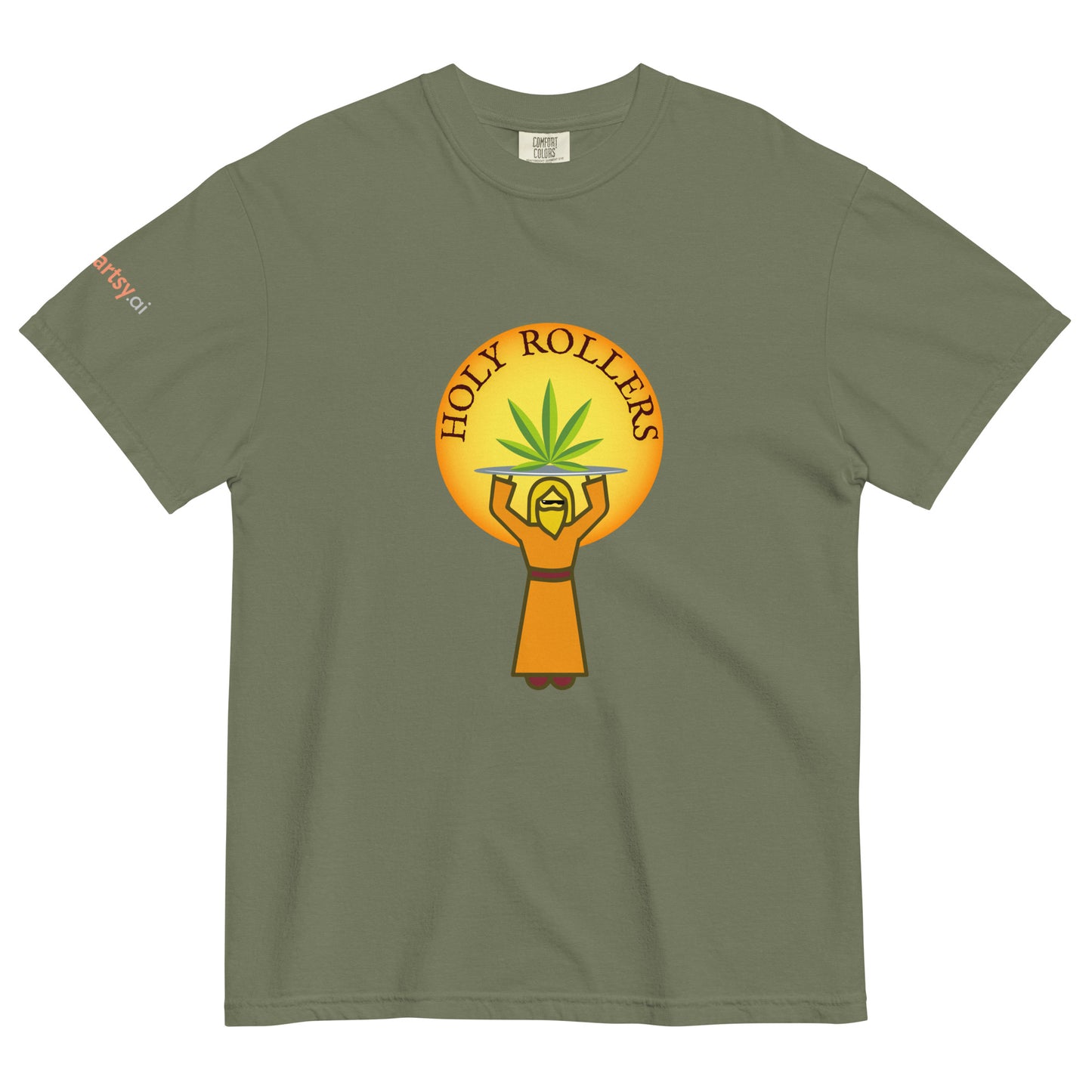 Holy Rollers Unisex garment-dyed heavyweight t-shirt-ArtsyFartsy