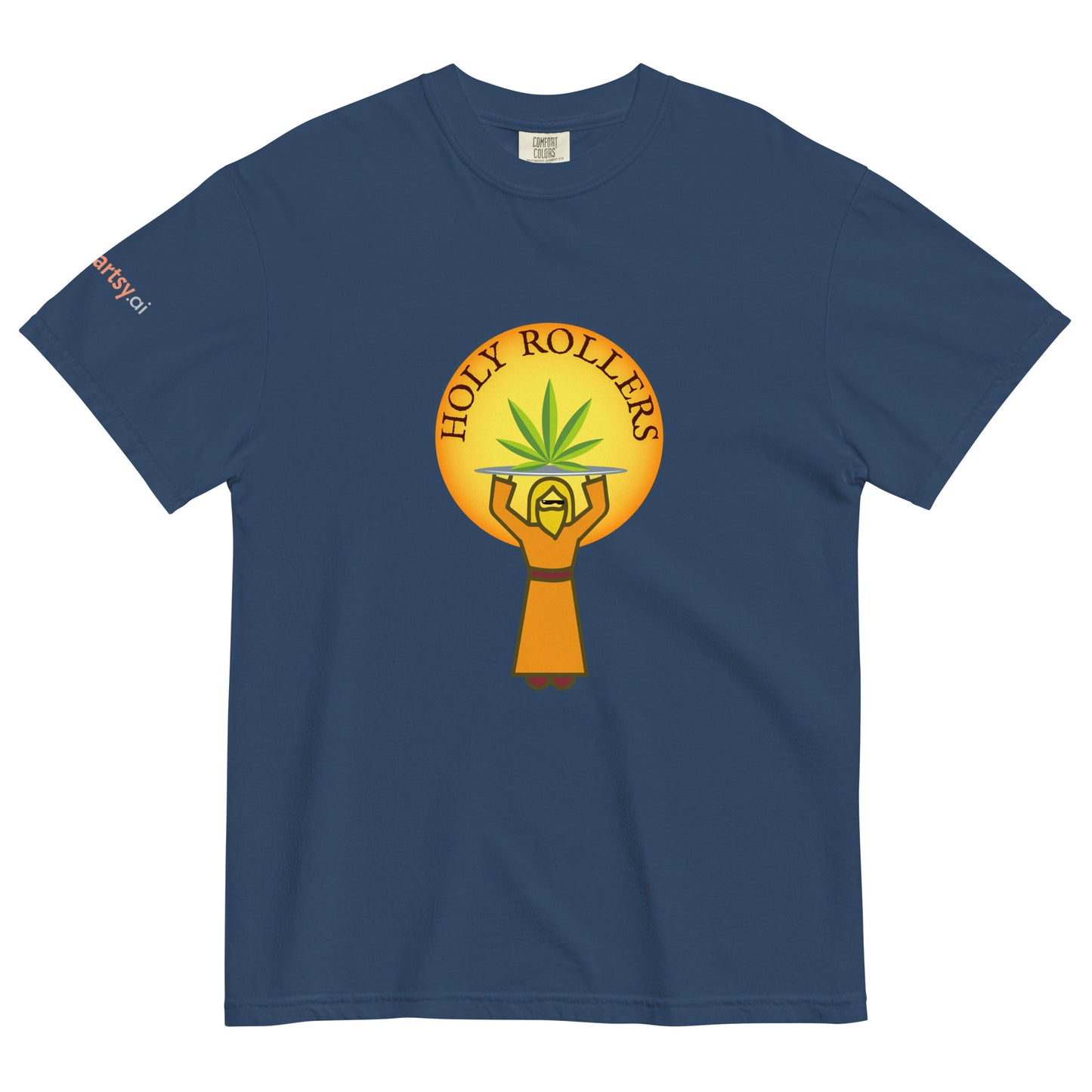 Holy Rollers Unisex garment-dyed heavyweight t-shirt-ArtsyFartsy