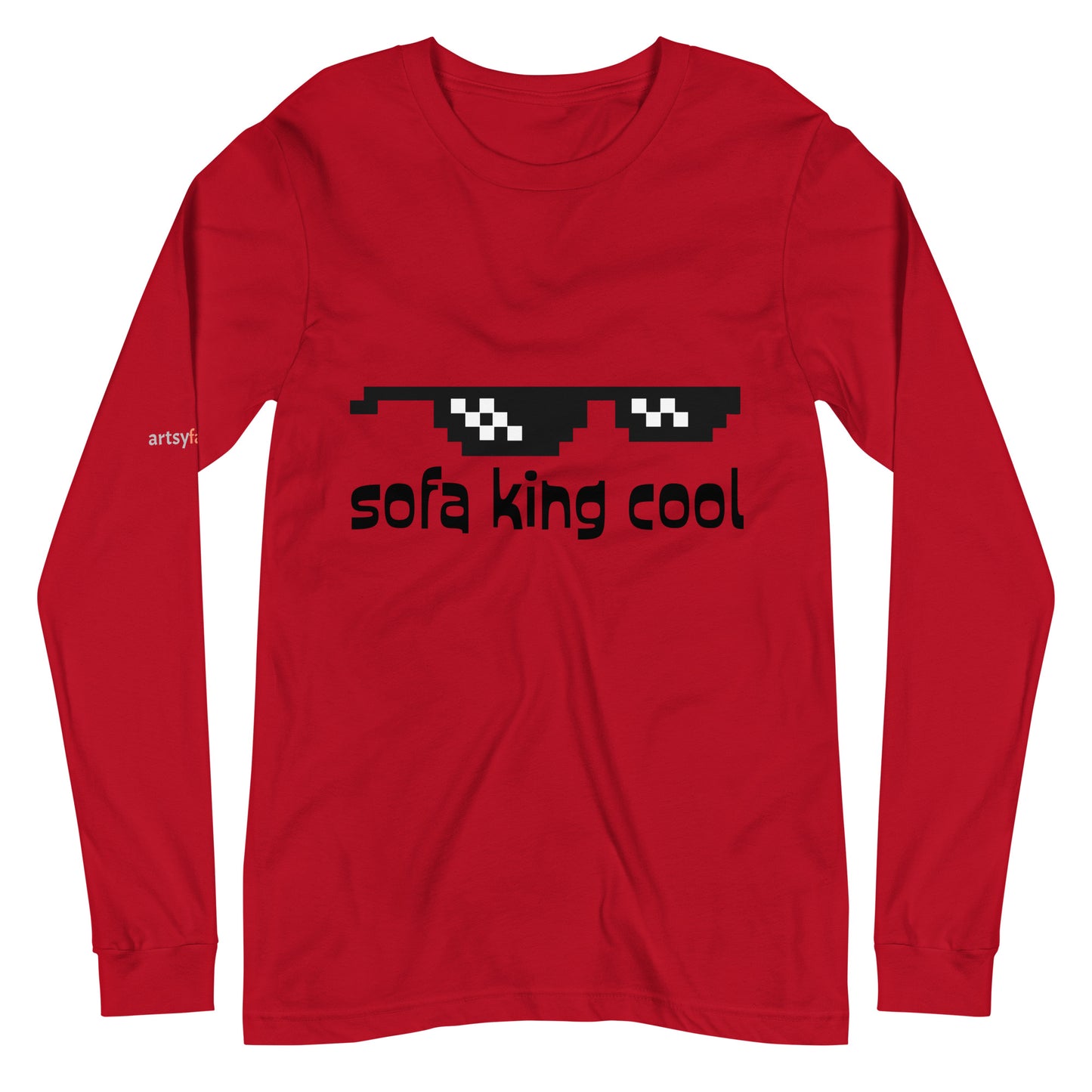 Sofa king cool Unisex Long Sleeve Tee sofa-king-cool-unisex-long-sleeve-tee Red