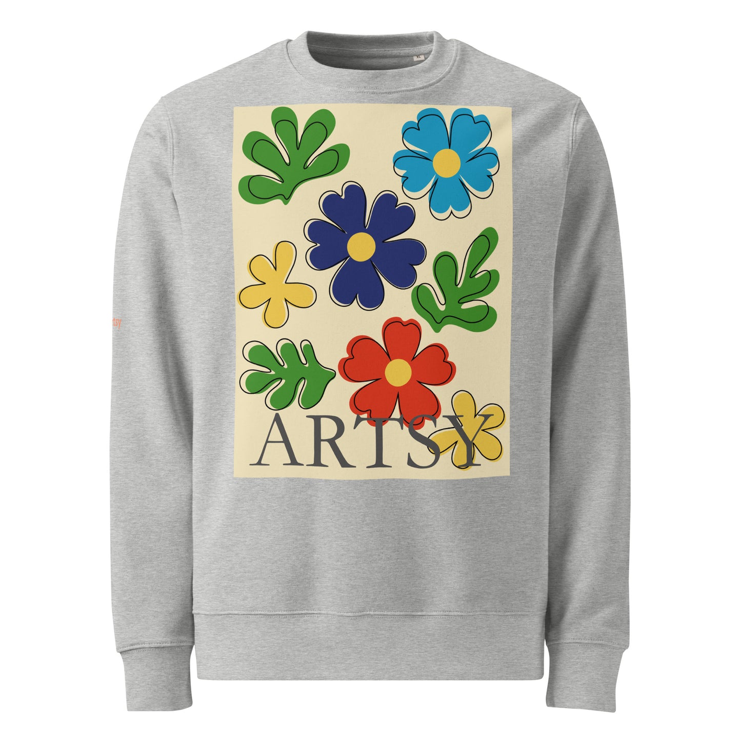 Garden Cutout unisex-organic-sweatshirt-2 Desert Dust