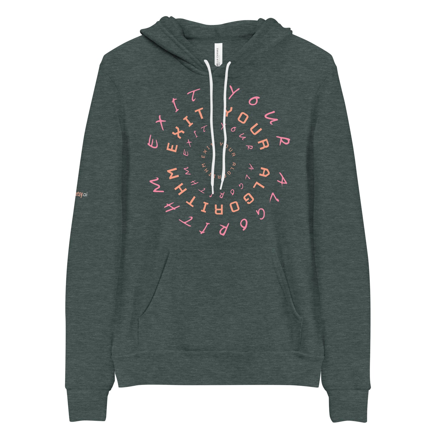 exit-your-algorithm-unisex-hoodie Black