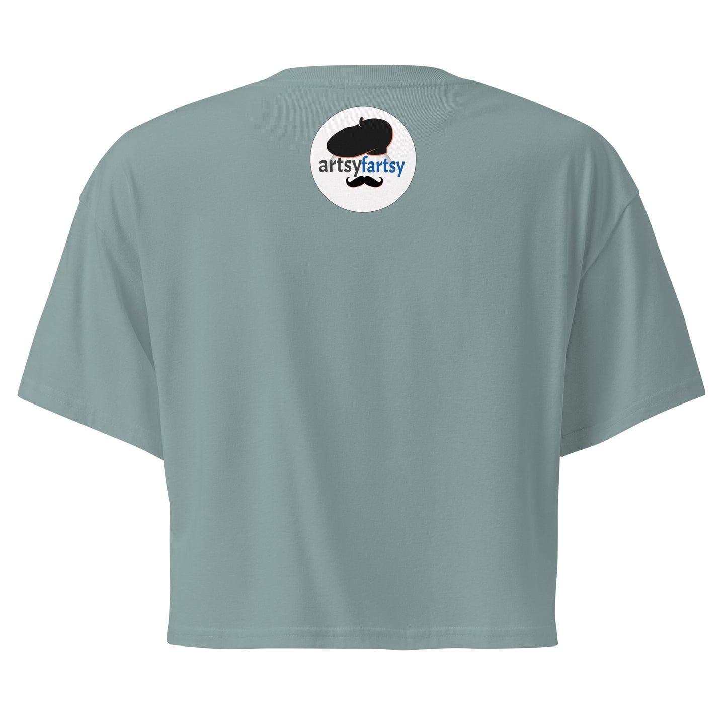 No Talking Before Coffee women’s crop top - Dark Edition-ArtsyFartsy