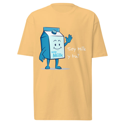 Soy Milk Men’s premium heavyweight tee - Mens-ArtsyFartsy