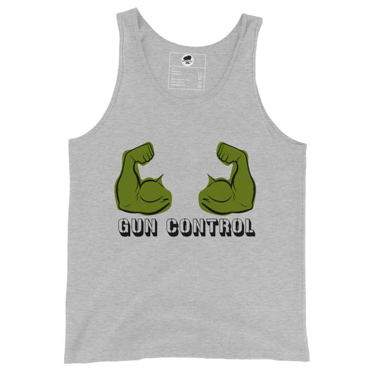 Gun Control Men's Tank Top - Light Edition mens-tank-top-light-edition Athletic Heather