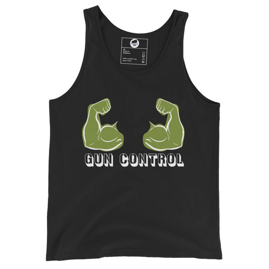 Gun Control Men's Tank Top mens-tank-top Black