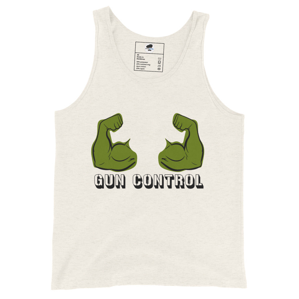 Gun Control mens-tank-top-light-edition Athletic Heather