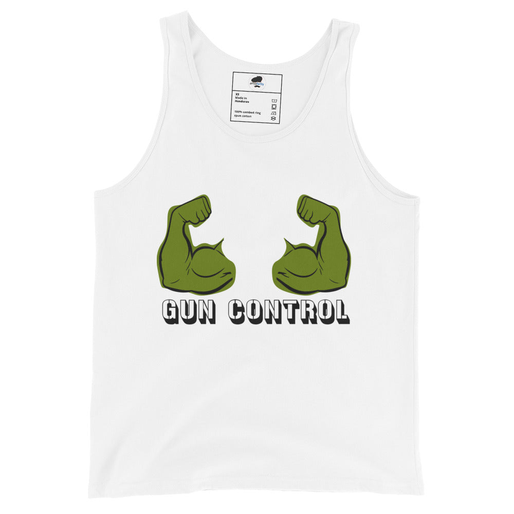 Gun Control mens-tank-top-light-edition Athletic Heather