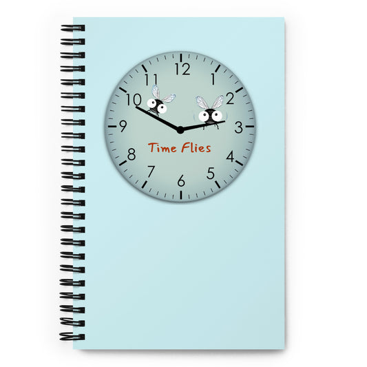 Time Flies Spiral notebook time-flies-spiral-notebook Default Title