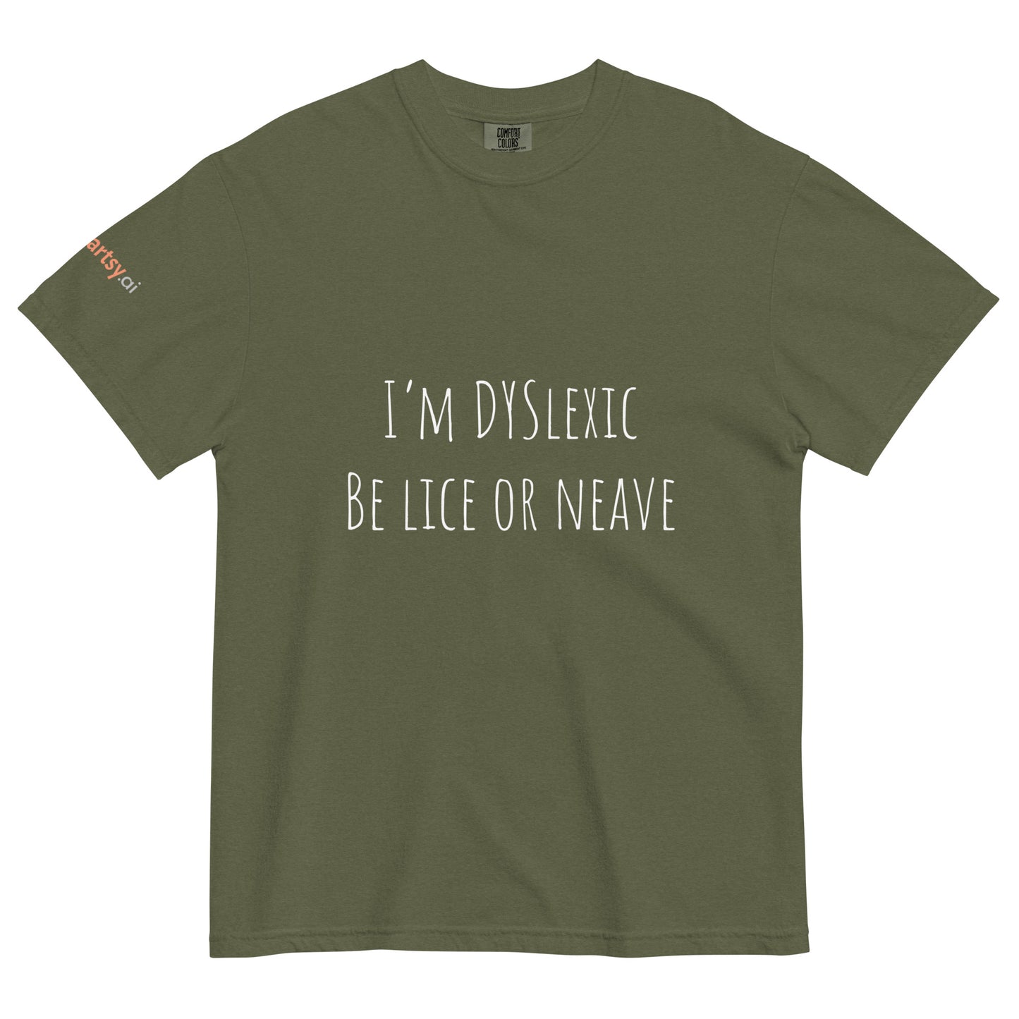 Dyslexic Unisex garment-dyed heavyweight t-shirt - Dark Edition-ArtsyFartsy