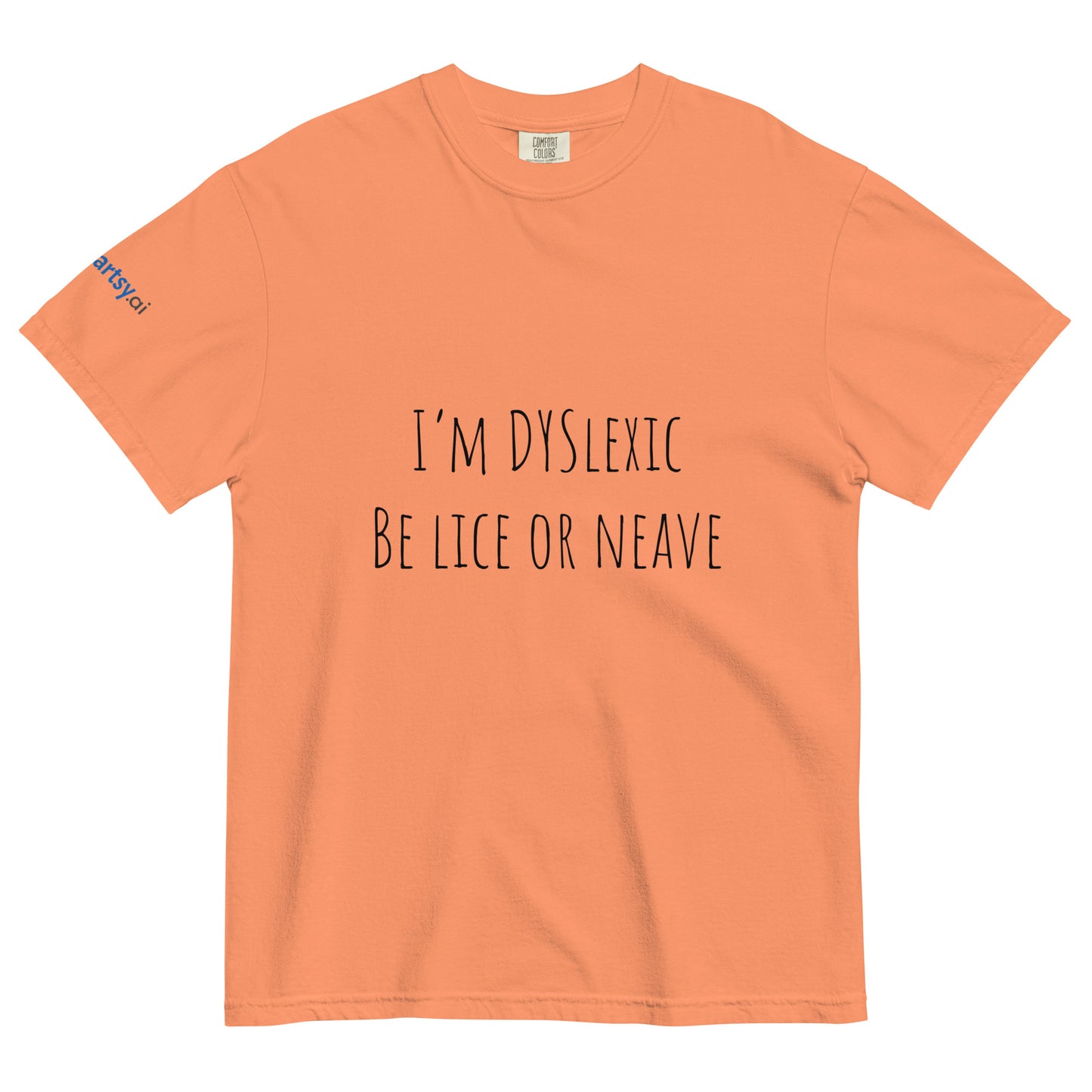 Dyslexic Unisex garment-dyed heavyweight t-shirt - Light Edition-ArtsyFartsy