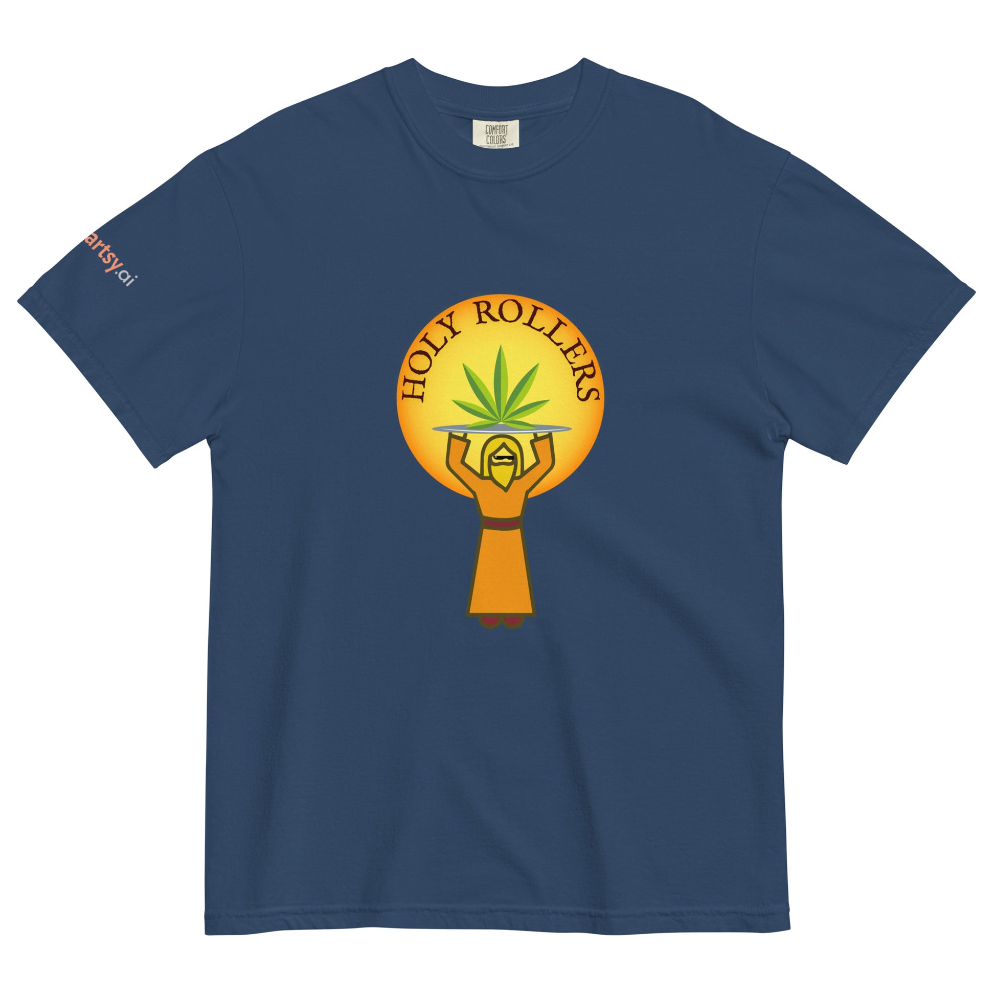 Holy Rollers Unisex garment-dyed heavyweight t-shirt-ArtsyFartsy