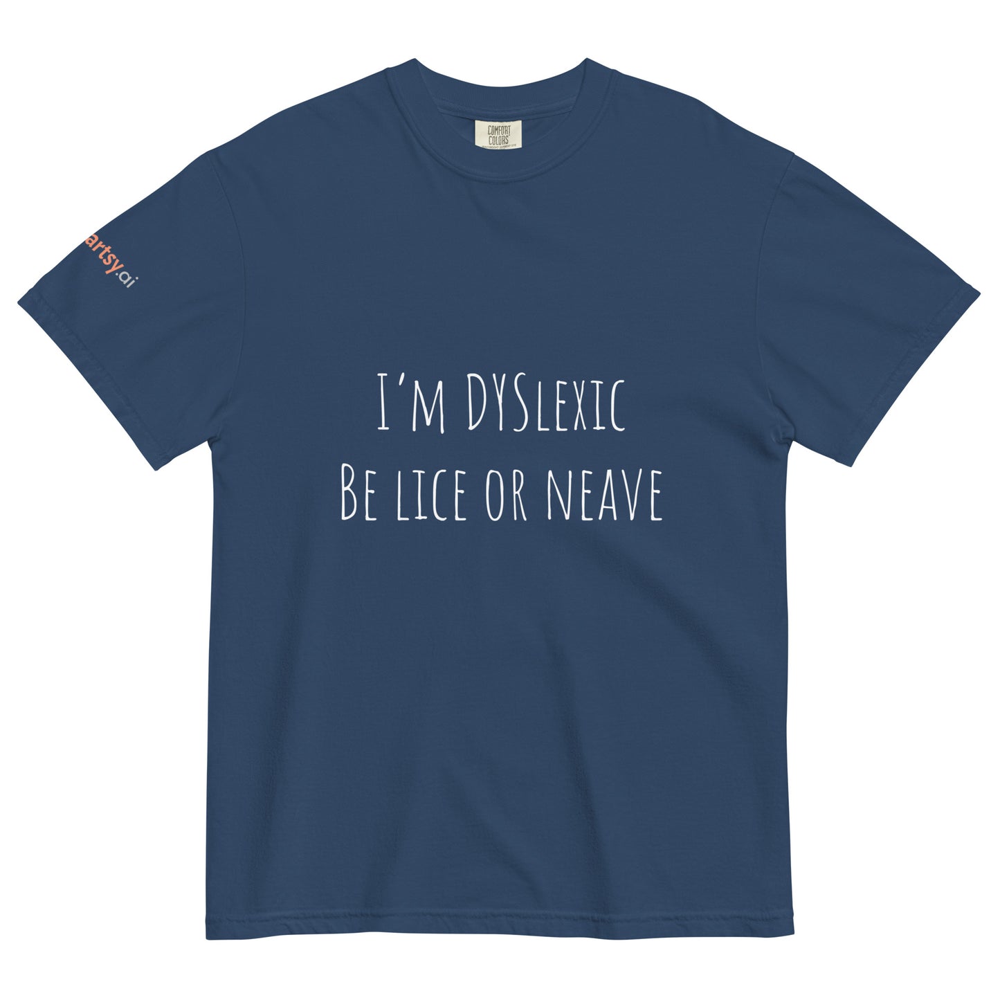 Dyslexic Unisex garment-dyed heavyweight t-shirt - Dark Edition-ArtsyFartsy