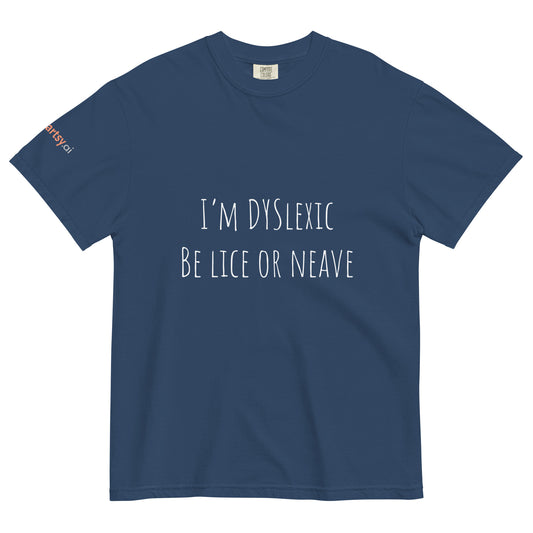 Dyslexic Unisex garment-dyed heavyweight t-shirt - Dark Edition-ArtsyFartsy