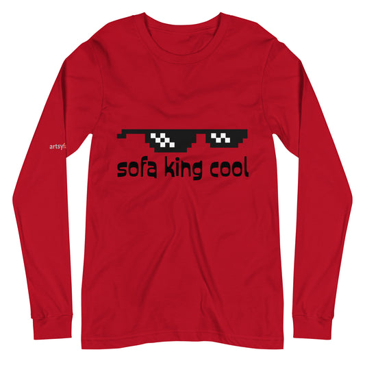 Sofa king cool Unisex Long Sleeve Tee sofa-king-cool-unisex-long-sleeve-tee Red