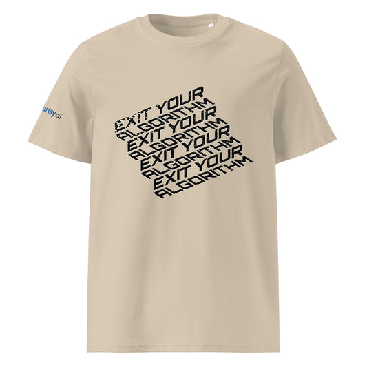 Exit your Algorithm Unisex T-shirt (steps)- Light Edition-ArtsyFartsy