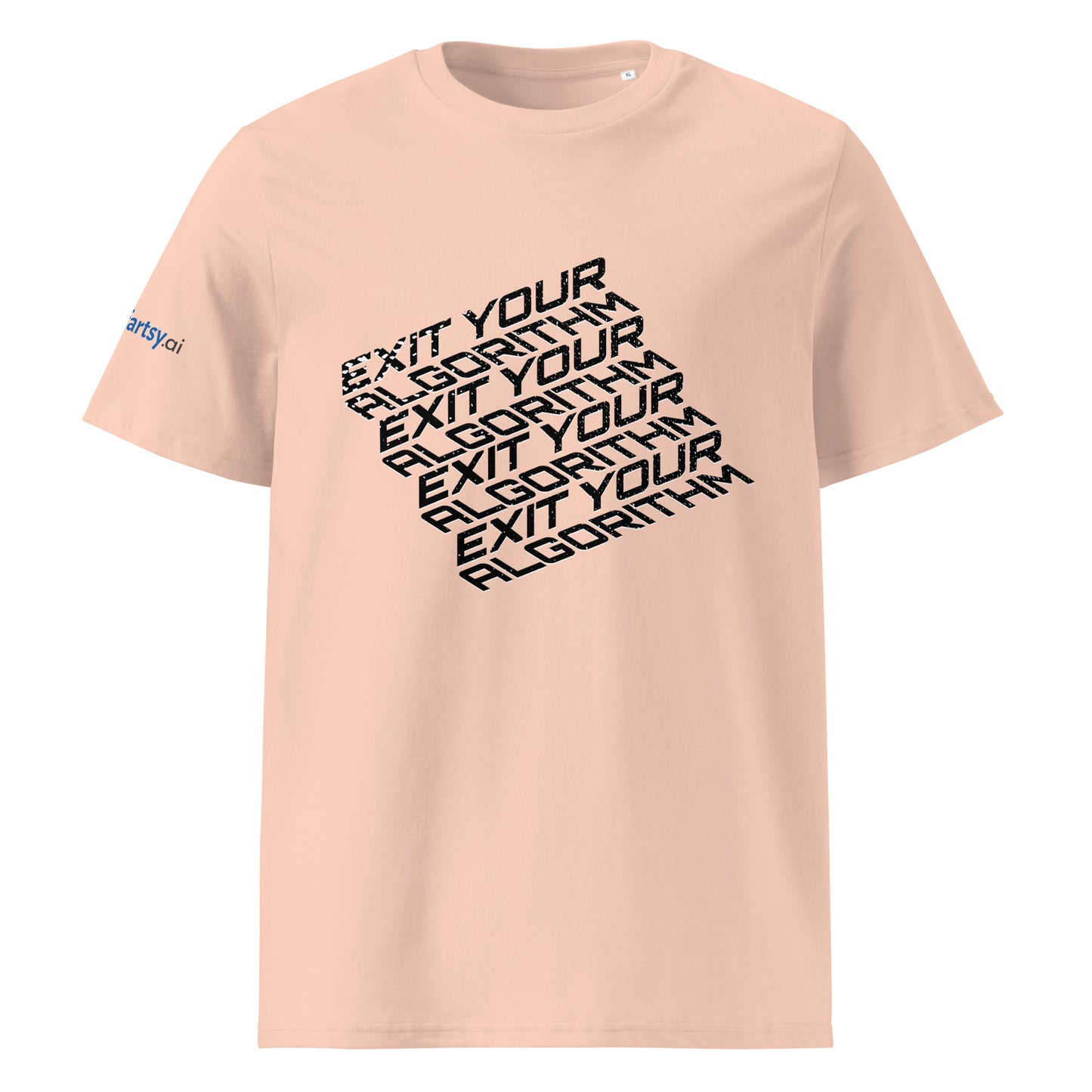 Exit your Algorithm Unisex T-shirt (steps)- Light Edition-ArtsyFartsy