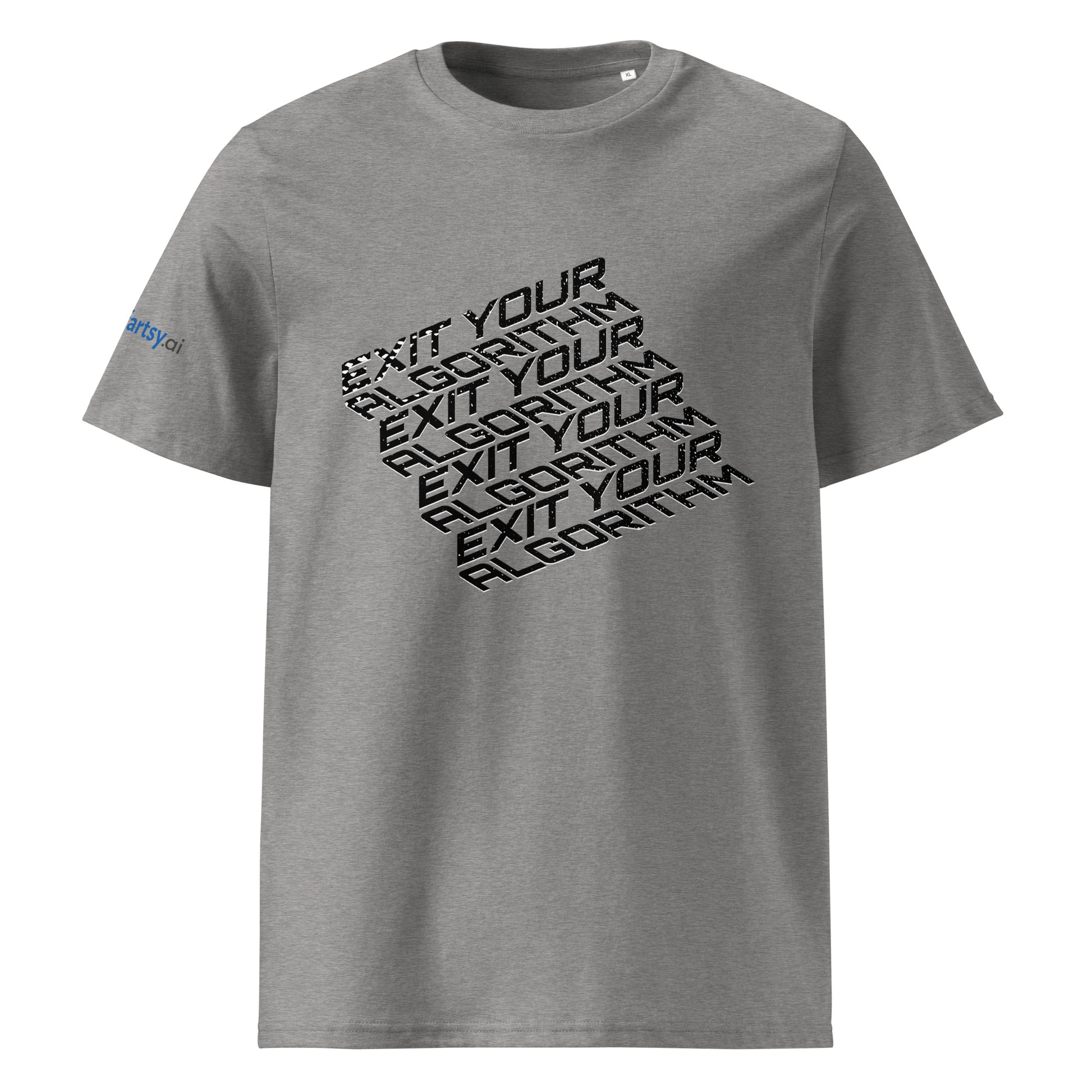 Exit your Algorithm Unisex T-shirt (steps)- Light Edition-ArtsyFartsy