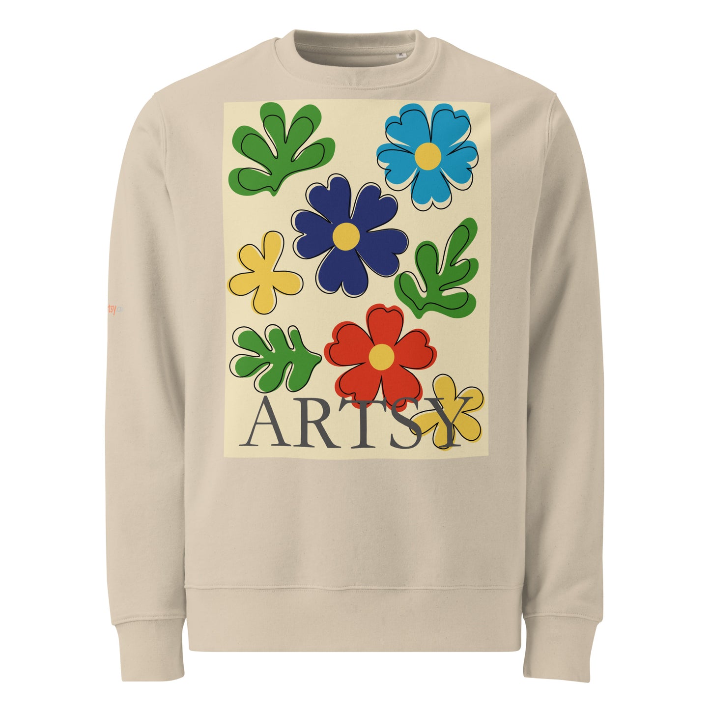 Garden Cutouts Unisex organic sweatshirt unisex-organic-sweatshirt-2 Black