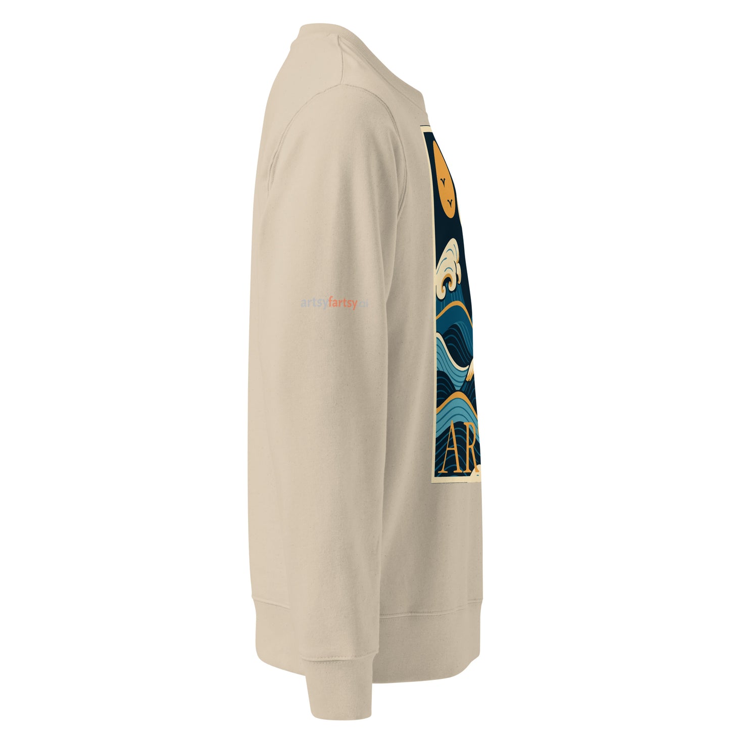  oceans-rhythm-unisex-organic-sweatshirt Desert Dust