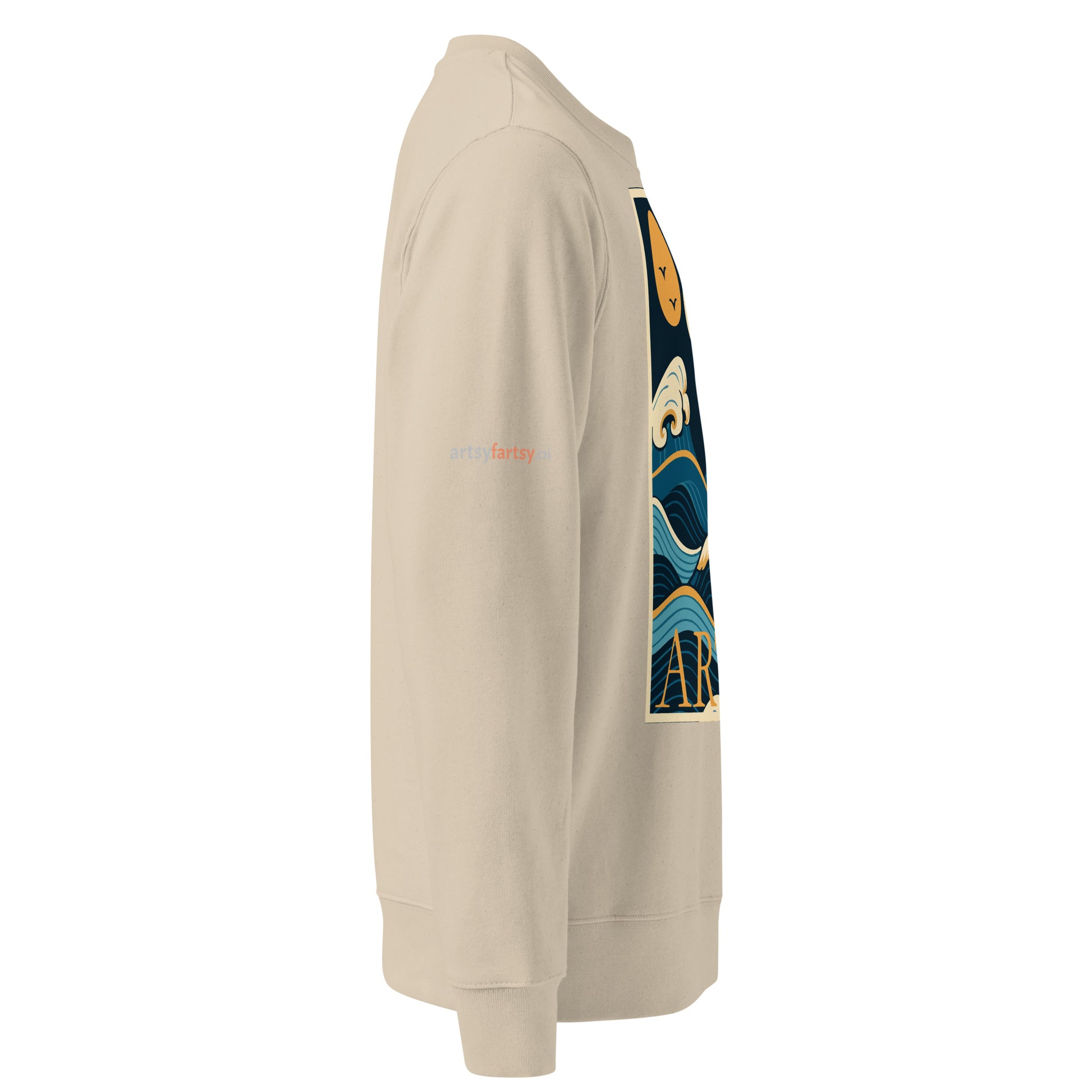  oceans-rhythm-unisex-organic-sweatshirt Desert Dust