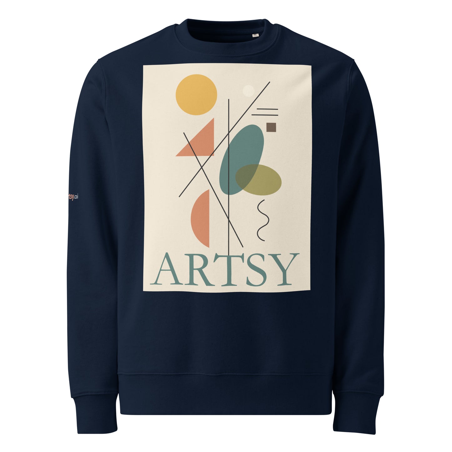 Bauhaus Balance unisex-organic-sweatshirt French Navy