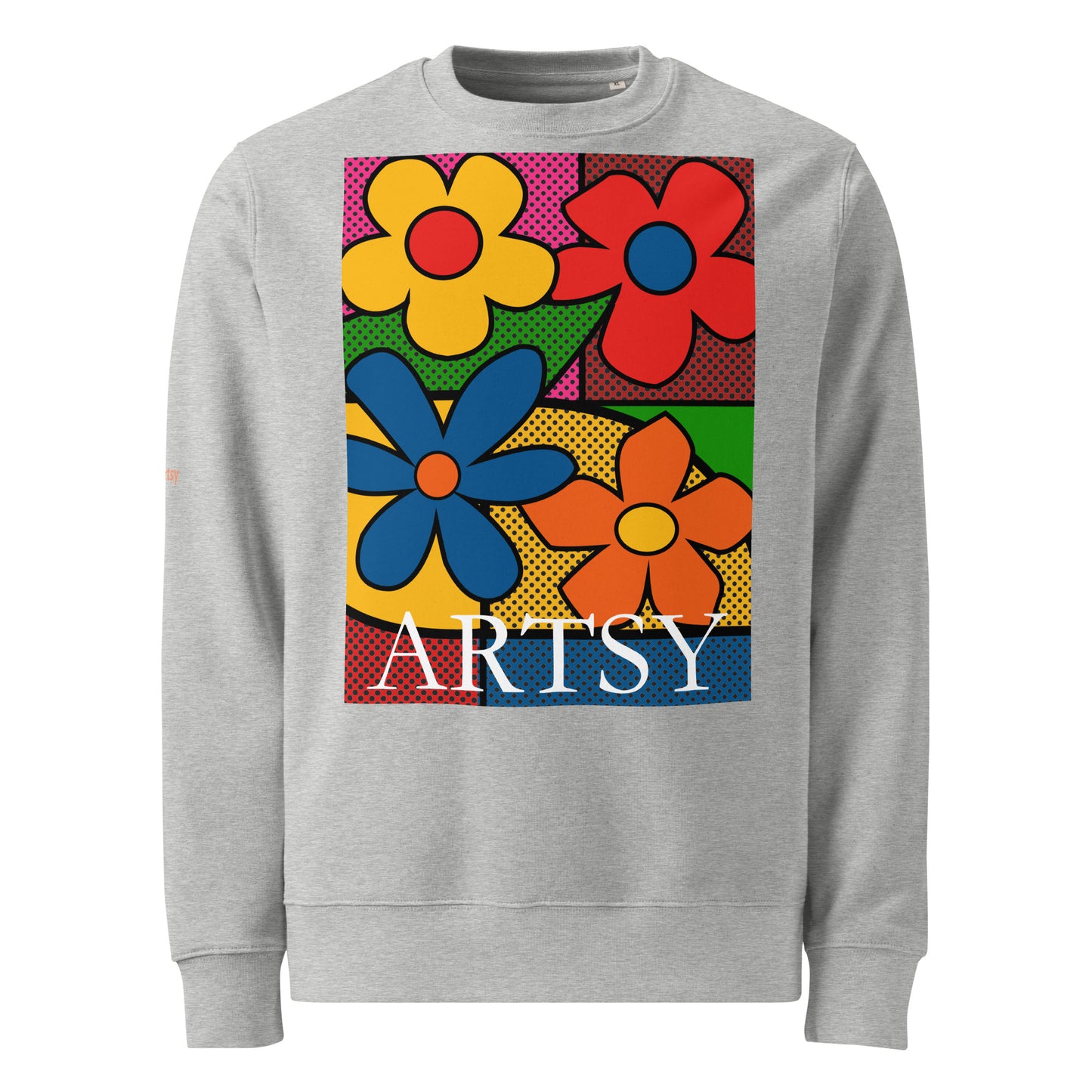 Pop Blooms unisex-organic-sweatshirt-1 Desert Dust
