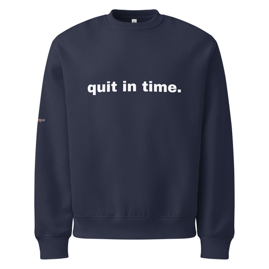 quit in time. Oversized heavyweight sweatshirt oversized-heavyweight-sweatshirt Navy