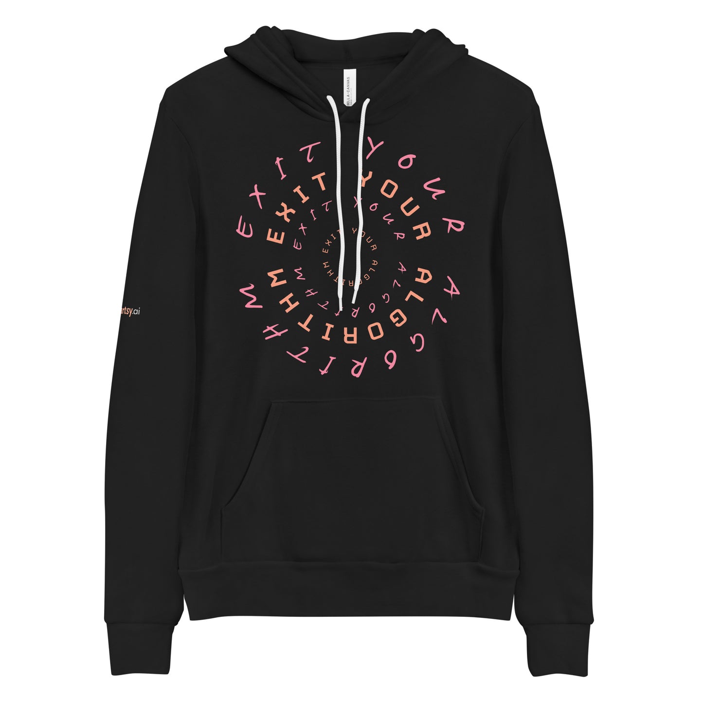  exit-your-algorithm-unisex-hoodie Black