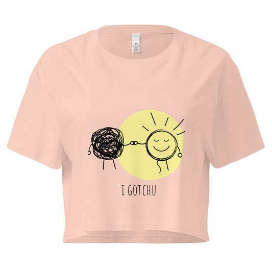 I Gotchu Women’s crop top-ArtsyFartsy