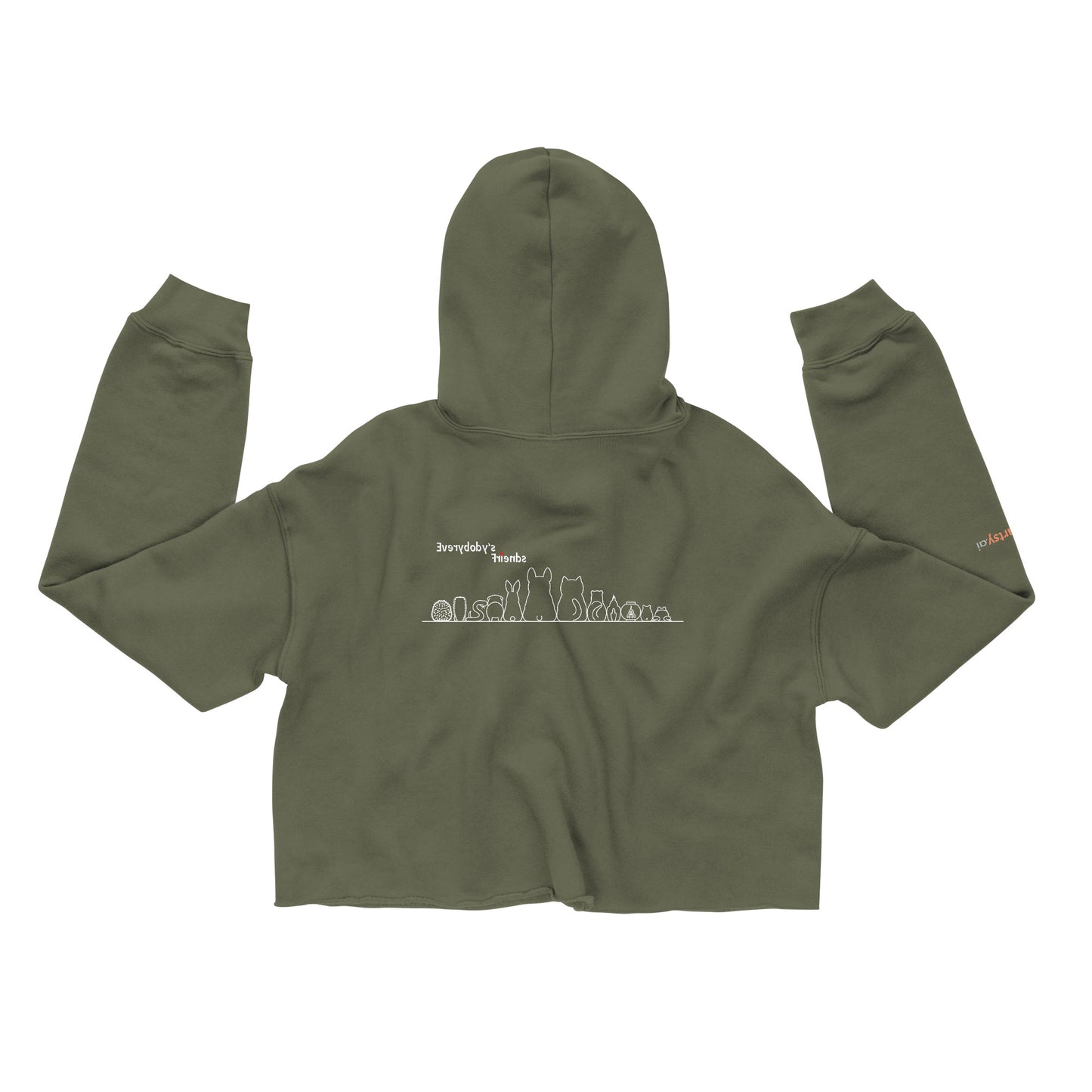Everybody's Friends crop-hoodie Black