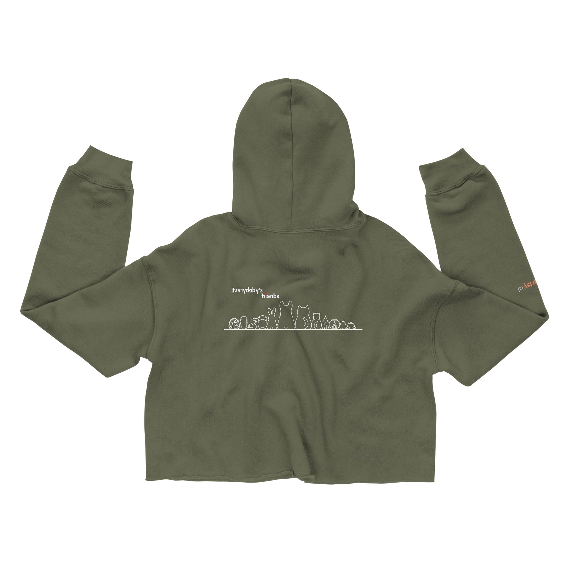 Everybody's Friends crop-hoodie Black