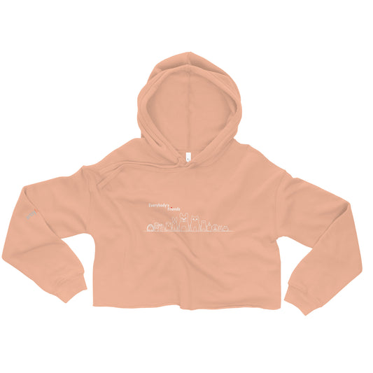 Everybody's Friends crop-hoodie Military Green