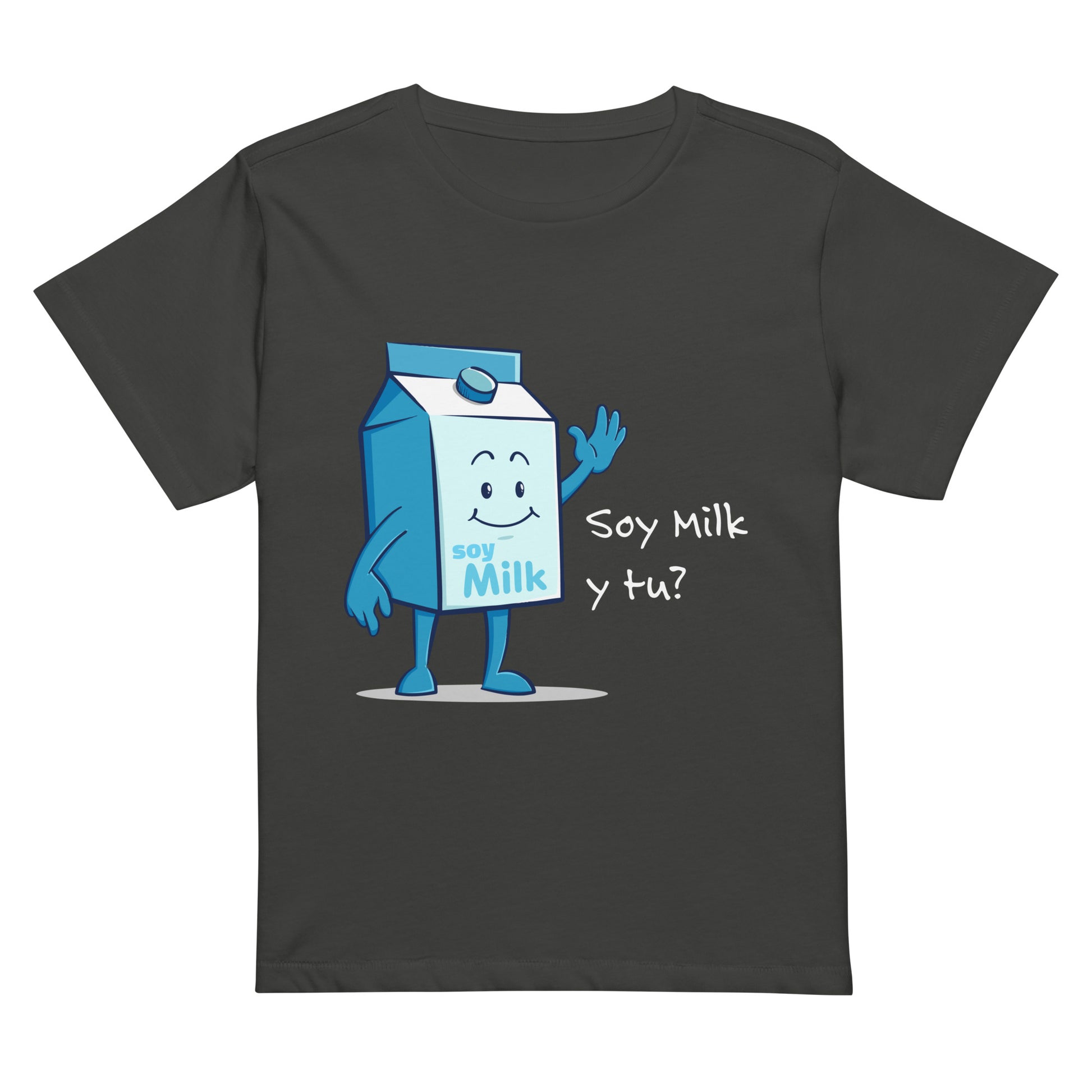 Soy Milk Women’s high-waisted t-shirt - Womens-ArtsyFartsy